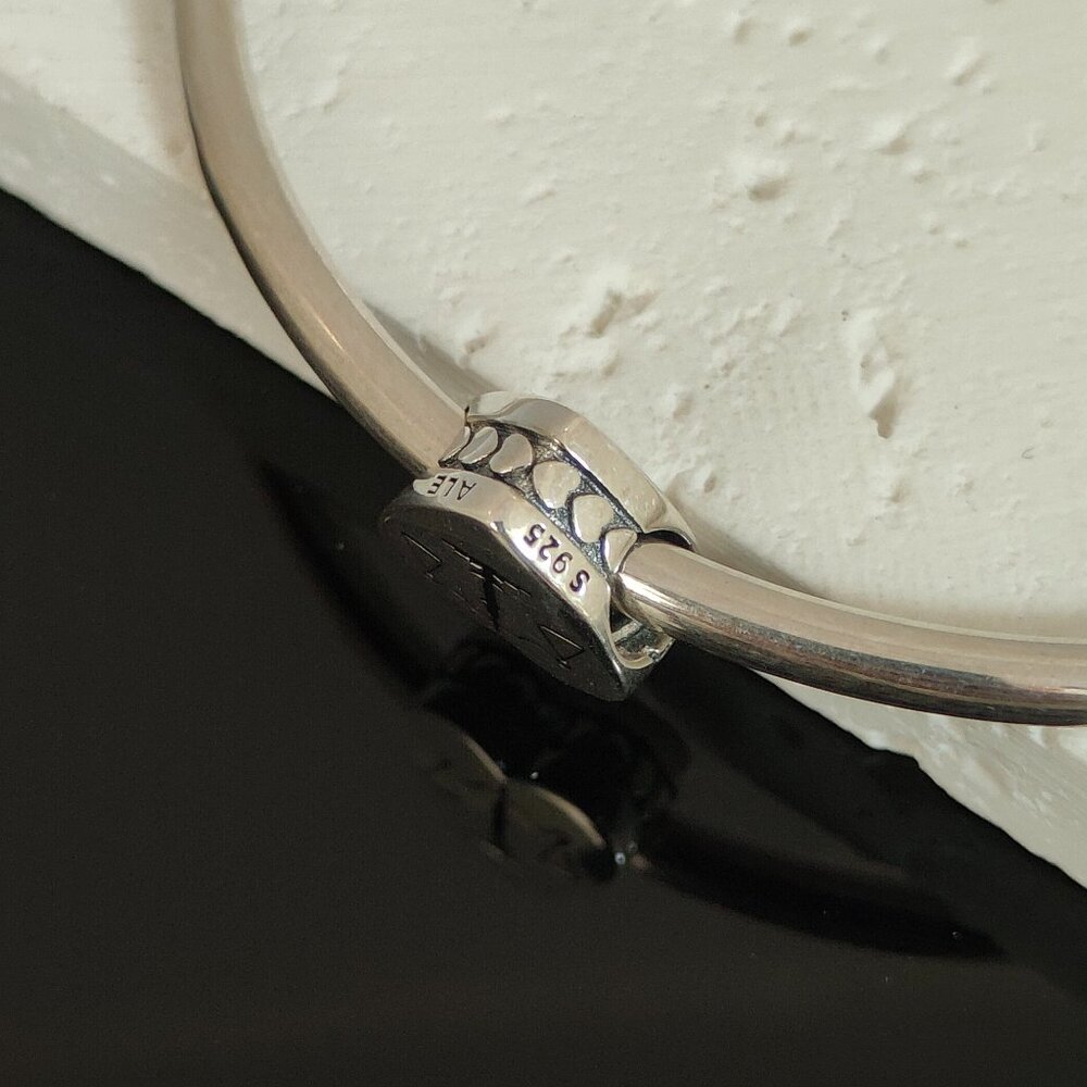 Pandora Scales of Justice Heart Charm Exclusive Bead Pendant S925 ALE with box - Picture 3 of 8